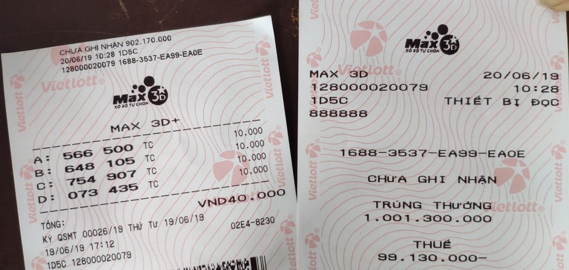 Xác nhận có khách hàng may mắn trúng thưởng sản phẩm Max 3D của Vietlott - Tructiepxoso.Vn