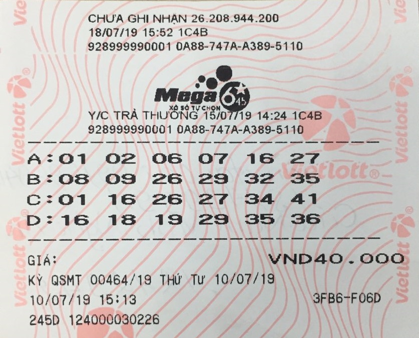 Trao thưởng Jackpot 1 kỳ 464 Mega 6/45 cho anh tài xế may mắn tại Nghệ An - Tructiepxoso.Vn