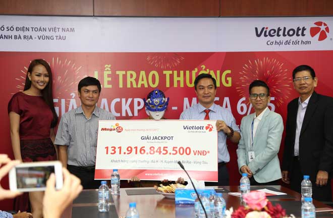 Vietlott đã trao giải Jackpot 132 tỷ kì quay 156 cho chủ nhân ở Vũng Tàu - Tructiepxoso.Vn