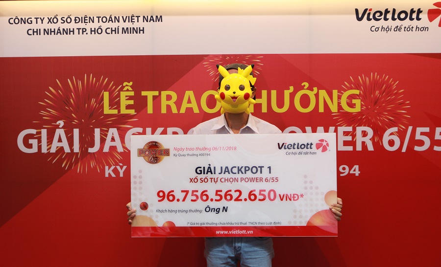 Jackpot 1 trị giá 96,7 tỷ đồng đã được cho khách hàng tại Tp. Hồ Chí Minh - Tructiepxoso.Vn