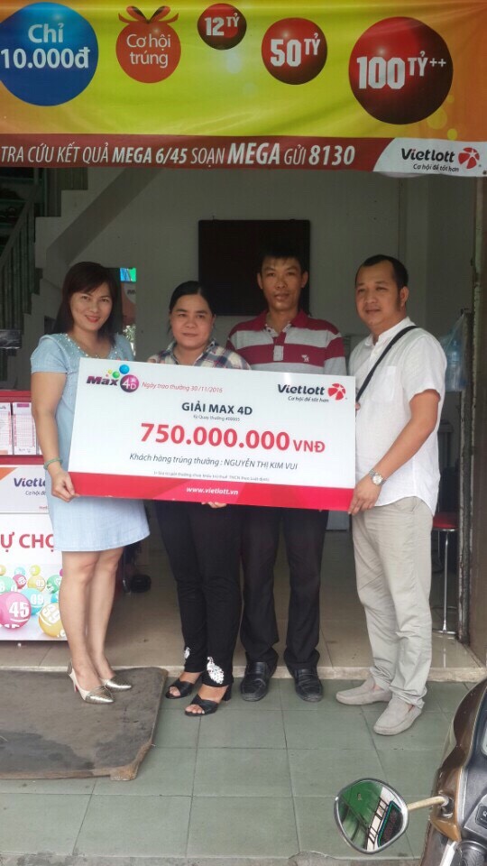 Lần đầu tiên có người trúng Max 4D đến 750.000.000 đồng - Tructiepxoso.Vn