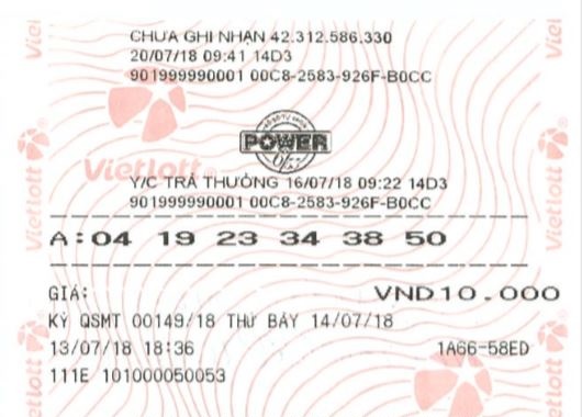 Đã có người đến nhận giải thưởng Jackpot 1 kì 149 – Power 6/55 - Tructiepxoso.Vn